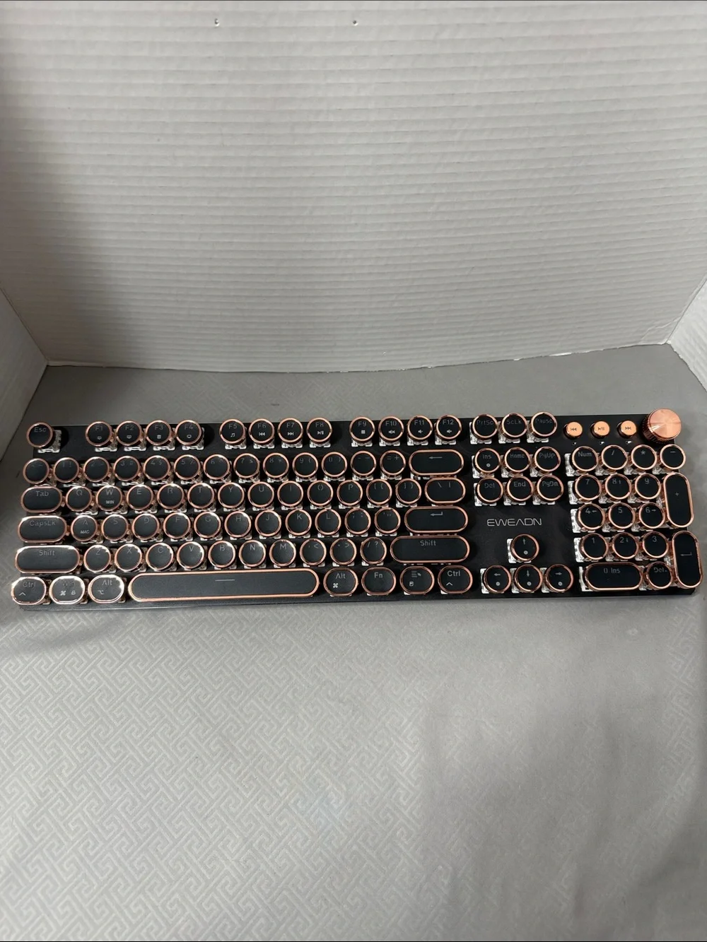 Eweadn V20 Steampunk Wired Retro Typewriter Mechanical Style Keyboard Open Box